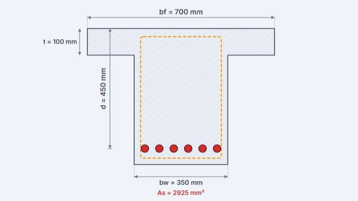 RC T-Beam Flexure Analysis